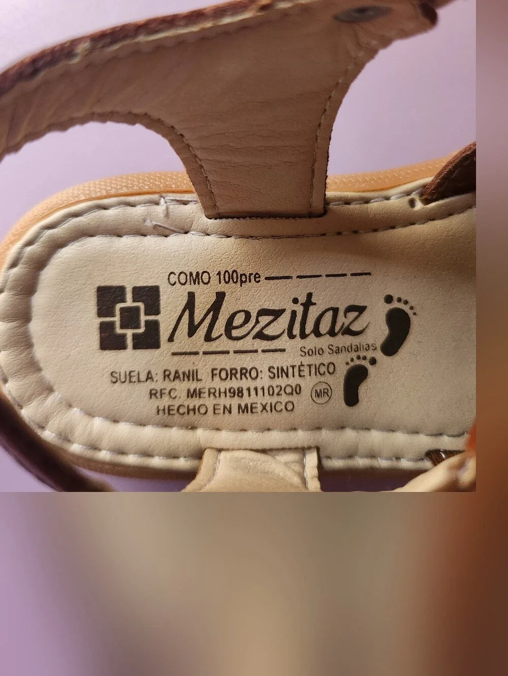 Mezitas - Brown Girls Sandals with Pink & Yellow Flower Accents - Toddler Size 8